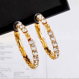 2021 Hot Koop Nieuwe Collectie Haak Drop Earring met Diamond voor Vrouwen Bruiloft Sieraden Gift in 18K Vergulde Gratis verzending PS4031