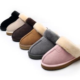 2021 Hot Sell 15 Color Classic Design Style 51250 Houd Warme Slippers Geit Huid Schapenvacht Sneeuw Man Vrouwen Schoenen Maat US4-14