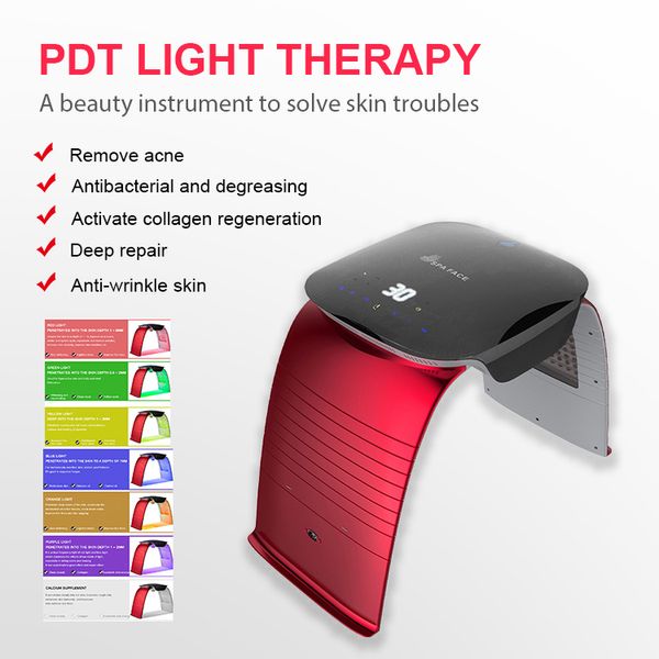 2021 Venta caliente Mini PDT LED LED Fotón Piel Cuidado de la piel Blanqueamiento Terapia de acné Lámpara facial