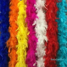 2021 Hot verkopen Meerdere kleuren Marabou Feather Boa voor Fancy Dress Party Burlesque Boas Gratis verzending 203W