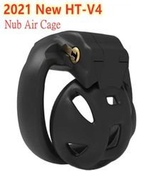 2021 HT-V4 3D NUB CAGE Klein mannelijk apparaat, Penis Rings Cock Sleeve, Cobra Lock, BDSM Adult Sexy Toys for Men5386486