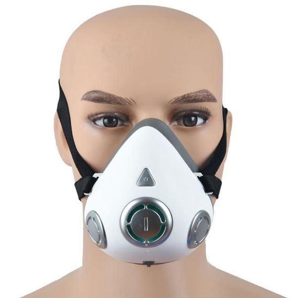 2021 HW292 Válvula de respiración inteligente para ciclismo Máscara eléctrica Anti-neblina y Anti-humo Máscaras electrónicas Equipo de protección