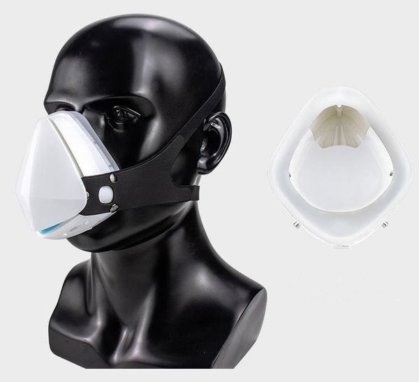 2021 HW293 Válvula de respiración de ciclismo inteligente Máscara eléctrica Anti-neblina y anti-humo Filtro de 4 capas Máscaras electrónicas de lujo para adultos