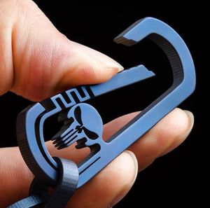 2021 HW372 Titaniumlegering Sleutelhanger Mannen Hanger Mini Mountaineering Button zelfverdediging Persoonlijke veiligheid Vrouwen en mannelijke zelfverdediging Tool op voorraad