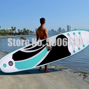 2021 opblaasbare stand-up paddle boards surfplank fabriek directe verkoop oranje groene kleur 305x76x15cm met toegang