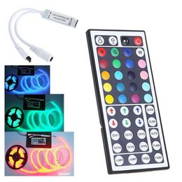 2021 IR Remote LED RGB RGBW-controller DC 12V-24V 12A RF Wireless Remote Dimmer 2 Poorten RGB Remote Regel voor 5050 5630 5730 LED-strips