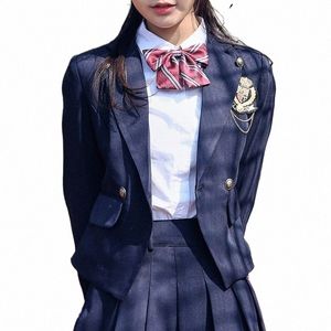 2021 Japanse Vrouwen Mannen College Stijl Lente Herfst Pakken Blazer Lg Mouw Jassen Uitloper Voor Jk Dk Schooluniform 5XL L2yz #