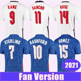 2021 KANE RASHFORD Heren Voetbalshirts STERLING GOMEZ SANCHO DELE MADDISON TRIPPIER ROSE Home Away Voetbalshirt