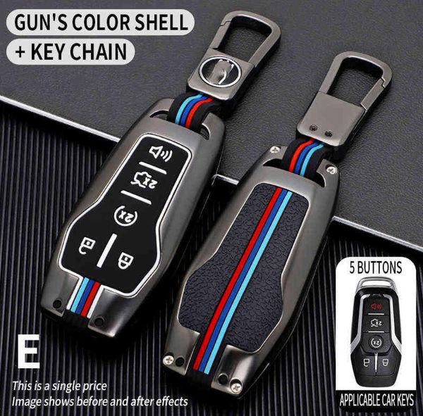 Etui clés 2021 pour Ford Fusion Mondeo Mustang F150 Explorer Edge 2015 2016 2017 2018, Protection de clé de style de voiture, porte-clés 3539039