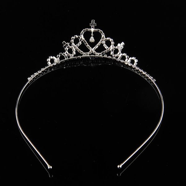 2021 niños niñas brillo Diamante de imitación centelleante corona de princesa Tiara diadema banda para el cabello flor niña boda fiesta de noche de cumpleaños