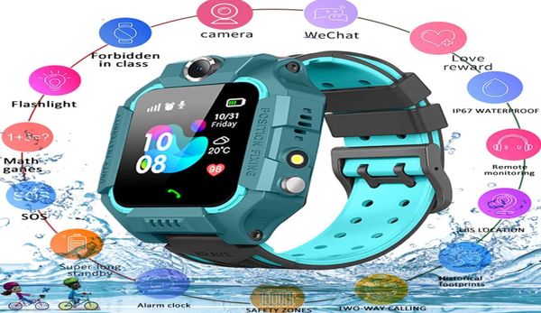 2021 Kids Smart Watch For SOS Llame Phone Mira Smartwatch Use Sim Photo impermeable IP67 Regalo para niños para iOS Android4809844