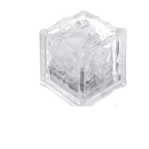 Cubes de glace lumineux à LED, clignotant lent, couleur changeante, lumière de tasse sans interrupteur, décoration de fête de mariage et d'halloween, 2021