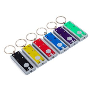 2021 LED Keychain Light Box-type Key Chain Light Porte-clés LED publicité promotionnelle cadeaux créatifs petite lampe de poche Porte-clés Lumières