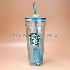 2021 Édition limitée Starbucks Mugs de grande capacité en verre accompagnant la paille 280f