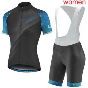 2021 LIV Team Fietsen Korte Mouwen Jersey Bib Shorts Sets Zomer Snel Droge Dames Racing Kleding Ropa Ciclismo Sport Uniform Y20122802