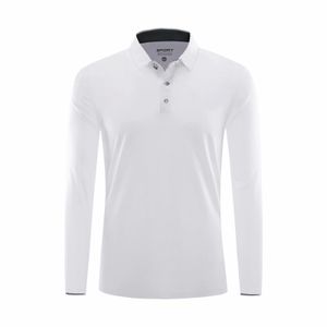 2021 Lange mouwen Running Jerseys Sport Polo Fitness T-shirt Gym Sportswear Fit Quick Dry Tennis Golf Workout Top