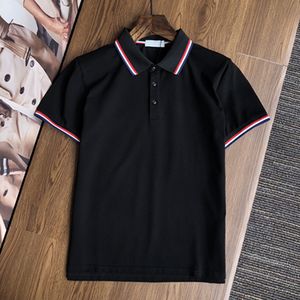 luxury brand mens designer polo T shirt summer fashion breathable short-sleeved lapel casual top