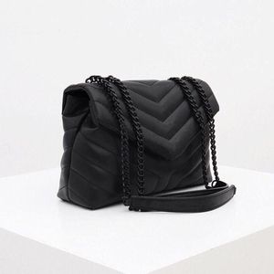 2021 luxury handbag shoulder bag brand LOULOU Y-shaped designer seam leather ladies metal Chain high quality clamshell messenger gift box wholesale