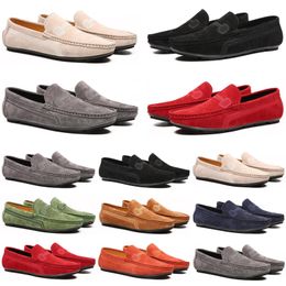 2021 luxe mannen casual schoenen zwart grijze loafers outdoor platte slip op mode heren trainers sneakers maat 40-47 color42
