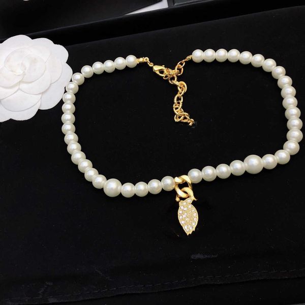 2021 luxe perle pendentif colliers mode pour homme femme de haute qualité femmes fête mariage franges triangles amoureux cadeau hip hop bijoux