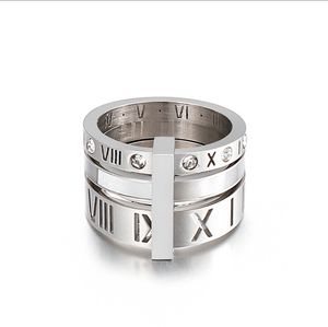 2021 luxe argent or hommes bague designer bijoux signet conception femmes personnalisé mode bijoux en acier inoxydable plusieurs combinaisons nombre mens anneaux