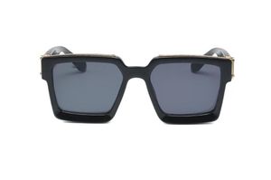 Gafas de sol de diseñador para hombres, mujeres, universales, clásicas, de moda, marco cuadrado, anteojos de verano con caja.