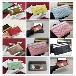 2021 Luxurys Designers Card Bags Men en Women Clip Credit Cards Dollar Wallets Pocket Bags Key Bag Change Purse 197236A