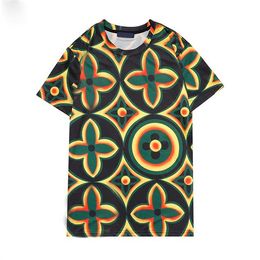 2021 Luxurys Designers T-shirt homme coton manches courtes col rond été jeunesse multicolore mode impression décontracté mince style S-2XL # 207
