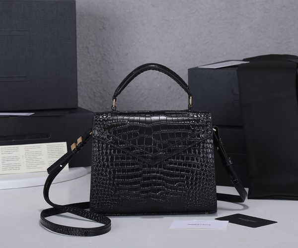 2021 diseñadores de lujo Bolsos de mensajero para mujer bolso de mano de grano de cocodrilo bolsos de embrague crossbody interior bolsillo con ranura bolso femenino Bolso de diseñador tamaño 20 * 16 * 7.5 cm 3 colores