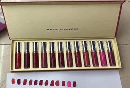 2021 Make -up Lip Gloss 12 Color Set Maquillage Brand Make Up Matte Lipgloss Set262Z2929753