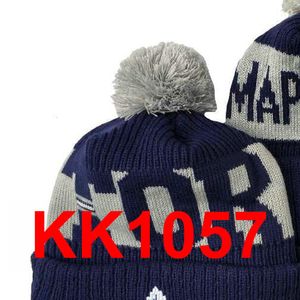 2021 MAPLE LEAFS Bonnet rouge de hockey de l'équipe nord-américaine Patch latéral en laine d'hiver Sport Bonnet en tricot Casquettes de crâne a0