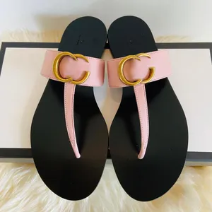 Vrouwen slippers Thong Sandaal Sandaal Zomer zwembad Glijbaan Casual schoen Luxurys Designer Mule Nieuwe Slipper Mens Loafer Echt lederen platte buitenstrand Travel Sliders Maat 35-41