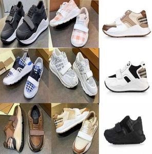 Designers Chaussures Vintage Femmes Check Sneakers Designer Hommes Daim Cuir Vichy Sneaker Avant Fermeture Cheville Baskets Casual Chaussures De Sport 35-45 NO281