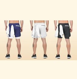 2021 Heren Gymshorts Hardlooptrainingskleding voor heren Sneldrogend 2 in 1 Fitnesstraining Strandsportshorts Jogging Joggingbroek7267941