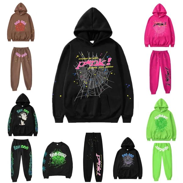 Spiders Sweat à capuche Designer Hommes 555 Sp5der Sweatshirts Jeune homme Garçon Pull Thug 555555 Sweats à capuche Luxe Femmes Rose Spiders Veste Sweat Spider S-2XL Plus Taille