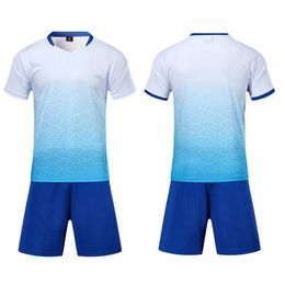 2021 Hombres Niños Jerseys de fútbol juvenil Conjuntos transpirables Fútbol blanco suave que absorbe el sudor y los niños son una suite de tren