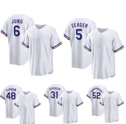 5 SEAGER 6 JUNG camisetas de béisbol yakuda tienda local en línea moda Cool Base Jersey dhgate Diseño de descuento