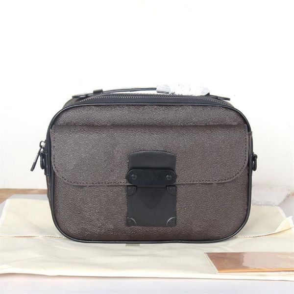 2021 Hommes Messenger Sac Haute Qualité Toile Sac à bandoulière Magnétique Aspiration Verrouillage Paquet Mode Femmes Bandoulière Zipper Bourse M45806 178O