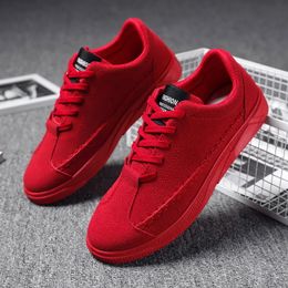 2021 mannen hardloopschoenen zwart rood grijs mode heren trainers ademende sport sneakers maat 39-44 qi