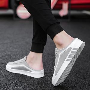 2021 Mannen niet-hak enkele schoenen Running Casual Ademend One-Legged Lazy Shoe Sports Sneakers Trainers