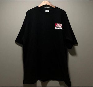2021 Men T voor Vetements T -shirts oversized Letter Dames zomer Vetements Tees Short Rent Style Top Mouw Red Shirt CHTTJ9950572