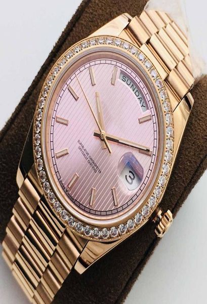 2021 Men039s Femmes039s DateJust Regarder automatique mécanique 3255 Mouvement Sapphire Miroir 18K Rose Gold plaqué Diamond Luxury8866316