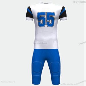 Vergelijk met vergelijkbare items Mens Womens Kids Custom Football Jerseys Personaliseer Naam Nummer Zwart Wit Groen Blauw Gestikt Shirts Jersey S-XXXL B43