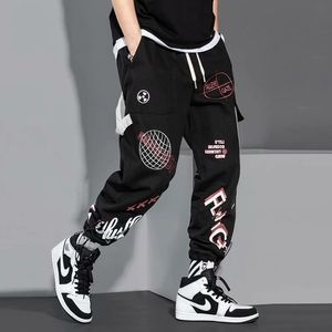 2021 Pantalon cargo de mode pour hommes Beau motif imprimé Pantalon streetwear ample Grande taille Pantalon de jogging décontracté Pantalon de survêtement 220212