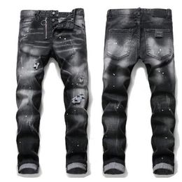 2021 Hommes Jeans Top Haute Qualité Designer Luxe Denim Hommes Mode Biker Trou Déchiré Tie Dye Homme Populaire Hip Hop Jean Pants299z