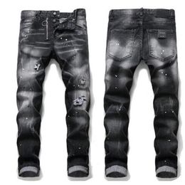 2021 Hommes Jeans Top Haute Qualité Designer Luxe Denim Hommes Mode Biker Trou Déchiré Tie Dye Homme Populaire Hip Hop Jean Pants241N