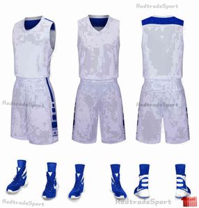 2021 Mens New Blank Edition Basketball Jerseys Nom personnalisé Numéro personnalisé Meilleure qualité Taille S-XXXL Violet BLANC NOIR BLEU VZ90N