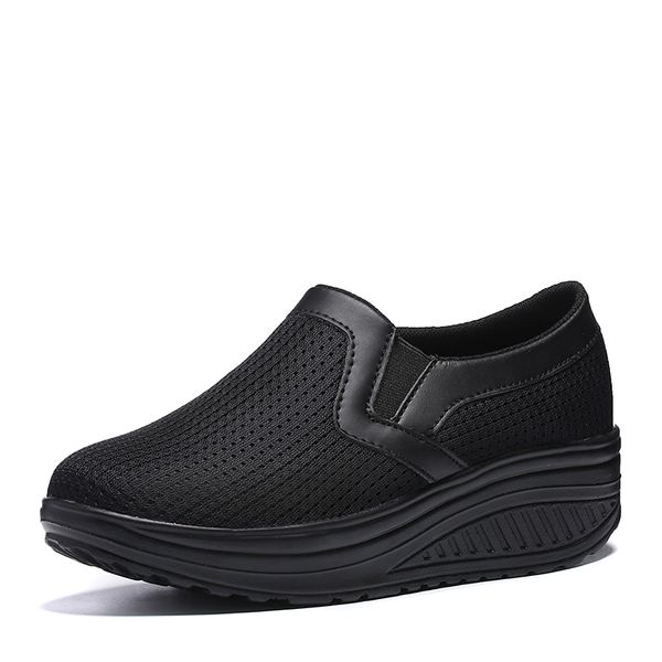 2021 Hombres Mujeres Deportes Zapatos para correr Malla transpirable de calidad superior Triple Negro Azul marino Rosa Aumento al aire libre Corredores Zapatillas Tamaño 35-42 WY34-1608