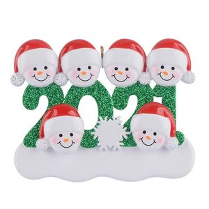 2021 Merry Christmas Tree Decorations Indoor Decor Hars Ornamenten in 5 Editions Co005 van FedEx UPS DHL