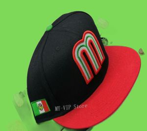 Casquettes ajustées du mexique pour hommes et femmes, taille Hip Hop, casquette de Baseball pour adultes, visière plate, entièrement fermée, 2021, 7320997